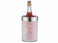 Wein- und Sektkühler ALFI "Crystal Ice" Eiskübel silberfarben (transparent,