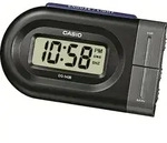 Reisewecker CASIO "DQ-543B-1EF", schwarz (schwarz, grau), Wecker, Reisewecker,