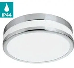 EGLO Wandleuchte "LED PALERMO Wandlampe, Stahl und Glas, IP44, Badezimmerlampe,