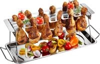 GEFU Servierplatte "H&auml;hnchenkeulen-Halter" (H&auml;hnchenkeulen-Halter), BBQ