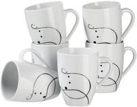M&Auml;SER Becher "Chanson" 6-teilig, fantasievolles Dekor