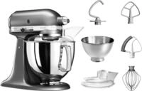 KitchenAid K&uuml;chenmaschine "5KSM175PSEMS MEDALLION-SILBER" mit Zubeh&ouml;r im Wert von