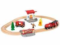 Spielzeug-Eisenbahn BRIO "BRIO WORLD, Feuerwehr Set" Spielzeugfahrzeuge bunt Kinder