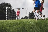 Fu&szlig;balltor HUDORA "Stadion 160", schwarz-wei&szlig; (wei&szlig;, schwarz), Sport-Tore, Kinder,