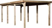 weka Einzelcarport "617 Gr.2" Massivholz 270 cm braun