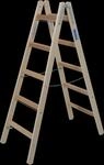 KRAUSE Doppelleiter "Stabilo" 2x5 Sprossen, beidseitig begehbar