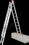 KRAUSE Vielzweckleiter "Tribilo" Alu, 3x10 Sprossen, Arbeitsh&ouml;he ca. 765 cm