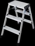 KRAUSE Klapptritt "Rolly" 2 x 3 Stufen