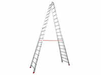 KRAUSE Stehleiter "STABILO" Leitern Gr. B/H: 92 cm x 515 cm, silberfarben Leitern