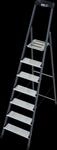 KRAUSE Stehleiter "Securo" Alu eloxiert, 1x7 Stufen, Arbeitsh&ouml;he ca. 350 cm