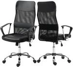 Duo Collection B&uuml;rostuhl "Regensburg" () mit verchromten Fu&szlig;kreuz, Chefsessel