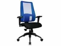 Bürostuhl TOPSTAR "Lady Sitness Deluxe" Stühle schwarz (schwarz, blau) Drehstühle