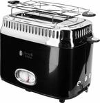 RUSSELL HOBBS Toaster "21681-56" 2 kurze Schlitze 1300 W Retro Classic Noir