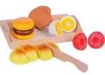 Spiellebensmittel HAPPY PEOPLE, bunt, Kaufladensortimente, Kinder, Holz