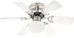 GLOBO LIGHTING Deckenleuchte "UGO", silber (nickel matt), 1, &Oslash; 76cm H: 28cm, 1 Stk.,