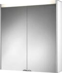 Spiegelschrank JOKEY "Dekor Alu LED", wei&szlig;, B:65,4cm H:72cm T:15,3cm,...