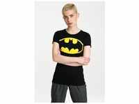 T-Shirt LOGOSHIRT "Batman" Gr. S, schwarz (schwarz, gelb) Damen Shirts Print mit
