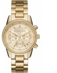 Chronograph MICHAEL KORS "BRYANT", gold (goldfarben), Armbanduhren, Damen,