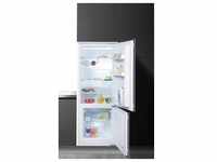 F (A bis G) AMICA Einbaukühlgefrierkombination Kühlschränke 144 cm hoch weiß