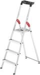 Hailo Stehleiter "L60 StandardLine" Alu-Sicherheits-Stehleiter 4 Stufen
