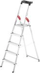 Hailo Stehleiter "L60 StandardLine" Alu-Sicherheits-Stehleiter 5 Stufen