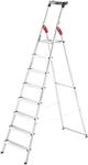 Hailo Stehleiter "L60 StandardLine" Alu-Sicherheits-Stehleiter 8 Stufen