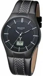 Funkuhr REGENT, schwarz (schwarz, schwarz), Armbanduhren, Herren, Funkuhr, Quarzuhr,