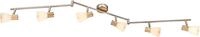 GLOBO LIGHTING Deckenspot "GYLFI", silber (nickel matt), 6, H: 18cm, 1 Stk.,