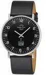 Funkuhr MASTER TIME "Basic", schwarz (schwarz, schwarz, schwarz), Armbanduhren,