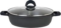 GSW Servierpfanne "SilcoGuss noir" Aluminiumguss langlebige Antihaft-Versiegelung,