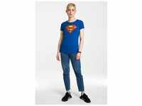 T-Shirt LOGOSHIRT "Superman" Gr. L, blau Damen Shirts Print
