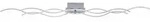 JUST LIGHT Deckenleuchte "WELLA", silber (edelstahlfarben), 3, H: 7,9cm, 1 Stk.,