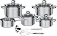 GSW Topf-Set "Silver Star" Set, Bratentopf &Oslash; 16/20 cm, Fleischtopf &Oslash; 16/20 cm,