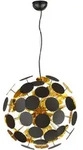 TRIO LEUCHTEN Pendelleuchte "Discalgo", schwarz (schwarz gold), 6, Leuchten,