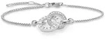 Armband THOMAS SABO "A1551-051-14-L19,5V" Gr. 19,5, bunt (silberfarben, wei&szlig;,