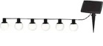 LED-Lichterkette "Globus", wei&szlig;, Dioden 6 Stk. Flammen 6 Stk., Gesamtl&auml;nge 5m,