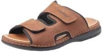 Rieker Pantolette Hausschuh, Sommerschuh, Urlaubschuh mit dezentem Logoschriftzug