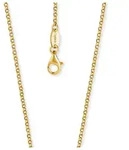 Collierkettchen ENGELSRUFER "Erbskettengliederung, 2,1 mm breit" Gr. 45, gold