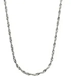 Collierkettchen ZEEME "Silber 925 Singapurkette 45cm lang", wei&szlig;, Halsketten,...