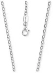 Collierkettchen ENGELSRUFER "Ankerkettengliederung, 2,85 mm breit" Gr. 80, silber