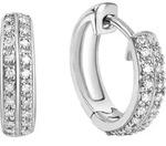 Paar Creolen DIAMONDS BY ELLEN K. "Gold 585 mit 40x Brillant zus. 0,10ct.",...