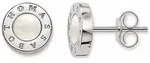 Paar Ohrstecker THOMAS SABO "Classic Wei&szlig;", silber (silberfarben, wei&szlig;, wei&szlig;),