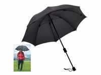Stockregenschirm EUROSCHIRM "Swing handsfree, schwarz" schwarz Regenschirme