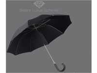 Stockregenschirm EUROSCHIRM "Brilliant Luxus, schwarz" schwarz Regenschirme