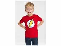 T-Shirt LOGOSHIRT "DC - Flash Logo" Gr. 104, rot Mädchen Shirts T-Shirts mit...