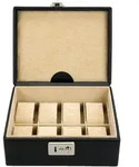 Uhrenbox WINDROSE "Beluga, 803860.08", schwarz (schwarz, beige), Aufbewahrungsboxen,
