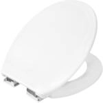 CORNAT WC-Sitz "Klassisch wei&szlig;er Look - Pflegeleichter Duroplast - Absenkautomatik"