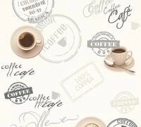 A.S. Cr&eacute;ation Schaumtapete "Il Decoro Kaffee" Motiv gemustert mehrfarbig