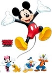Komar Wandtattoo "Mickey and Friends - Gr&ouml;&szlig;e 50 x 70 cm" selbstklebend,
