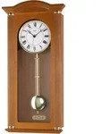 Funk-Pendelwanduhr AMS "F5014/9", braun (kirschbaumfarben), Wanduhren, B/H/L:...